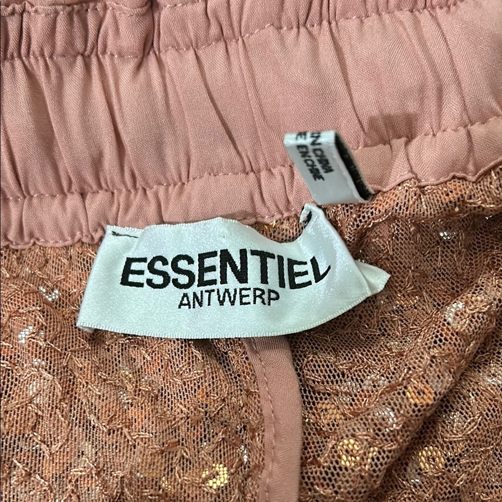 Sequin Wide-Leg Rose Gold Pant - Picture 7 of 9